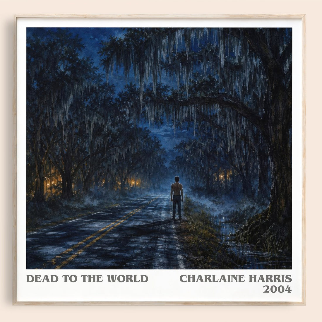Dead to the World literary book poster by Charlaine Harris – framed literary art print