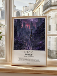 Magic Bites bookish poster colour and style options – Ilona Andrews book art