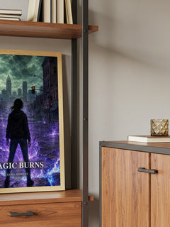 Magic Burns book watercolour illustration paper finish options – matte satin gloss