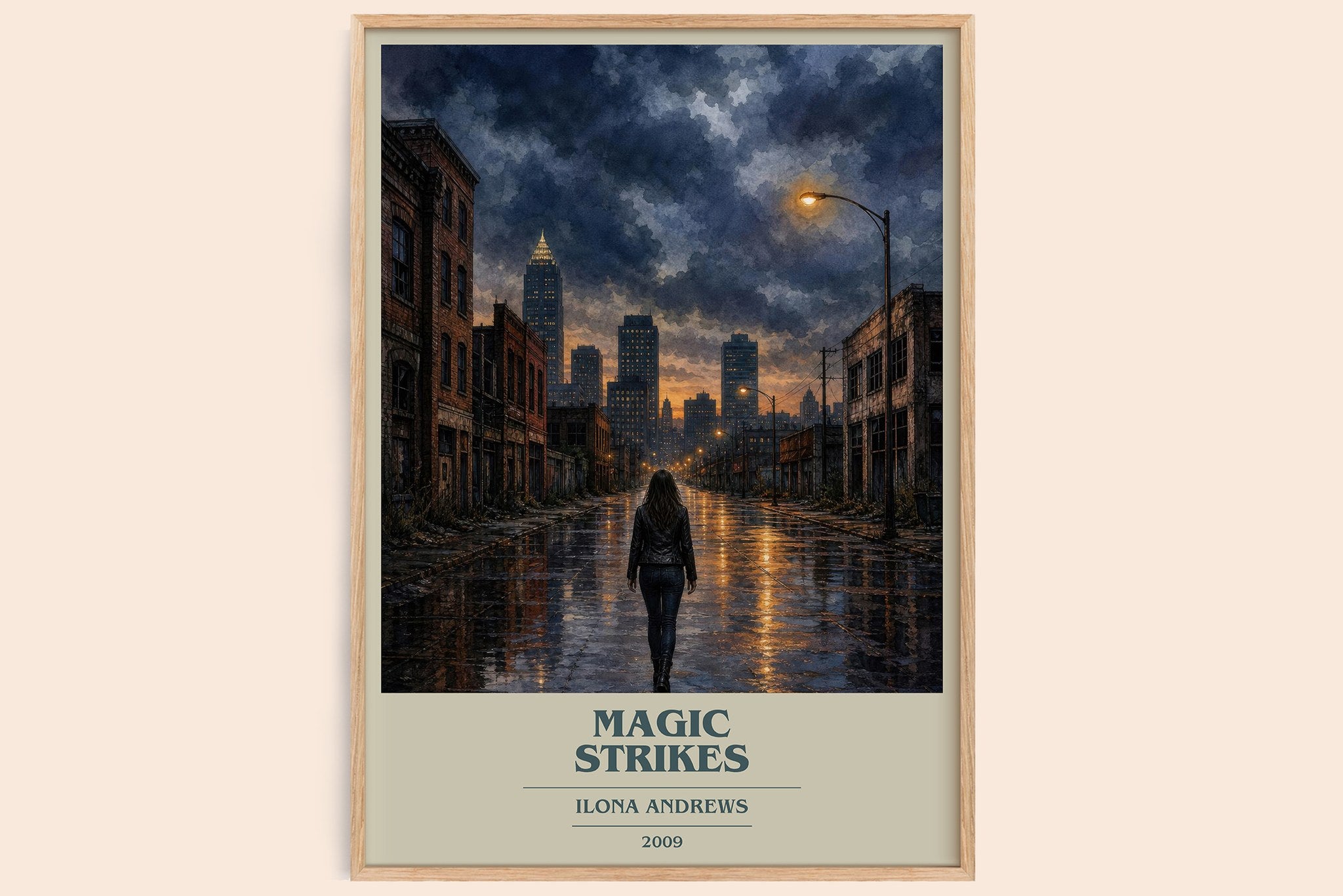 Magic Strikes Book Cover Poster by Ilona Andrews