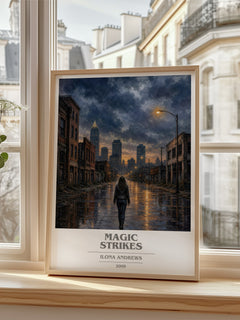 Magic Strikes book cover poster colour and style options – Ilona Andrews book art