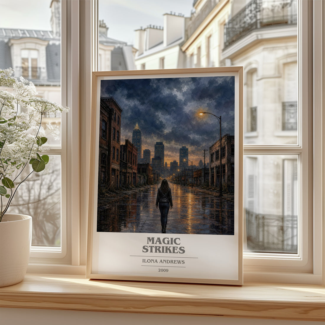 Magic Strikes book cover poster colour and style options – Ilona Andrews book art