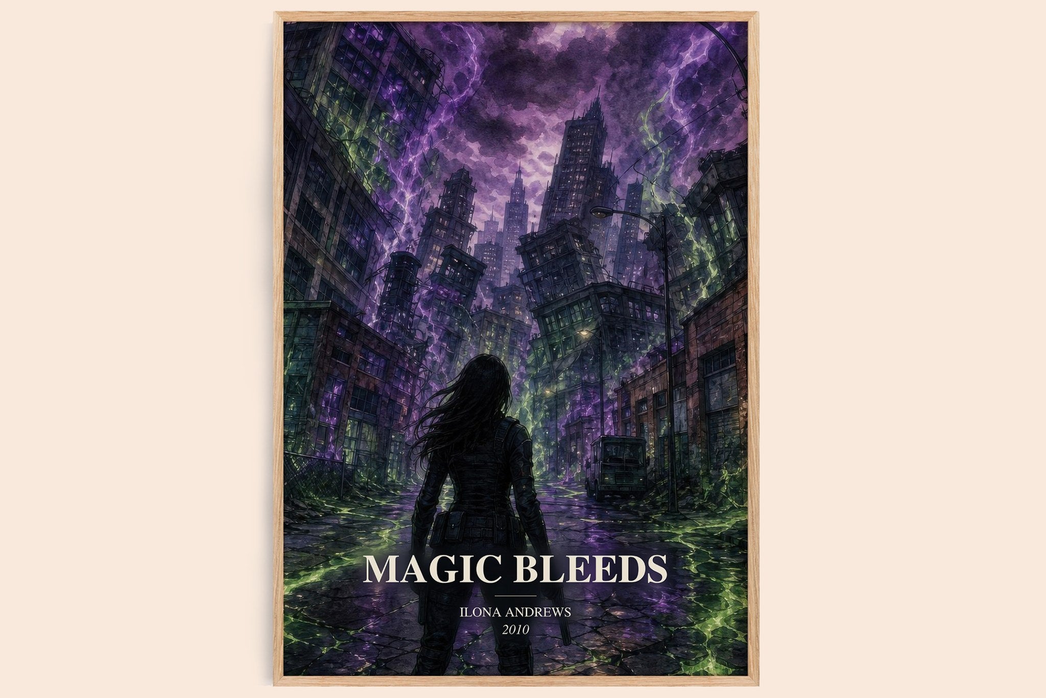 Magic Bleeds Book Watercolour Illustration by Ilona Andrews