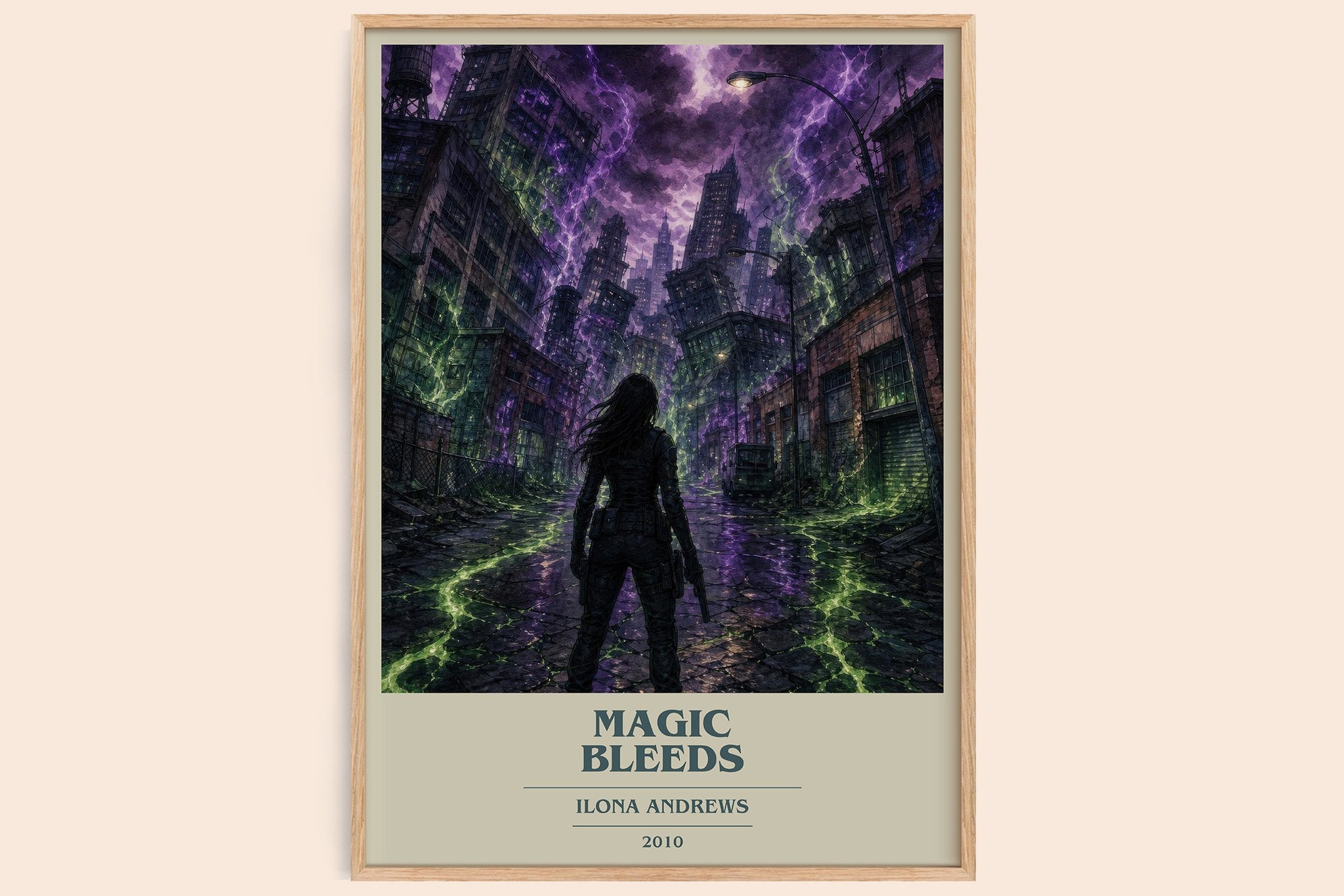 Magic Bleeds Book Cover Poster by Ilona Andrews