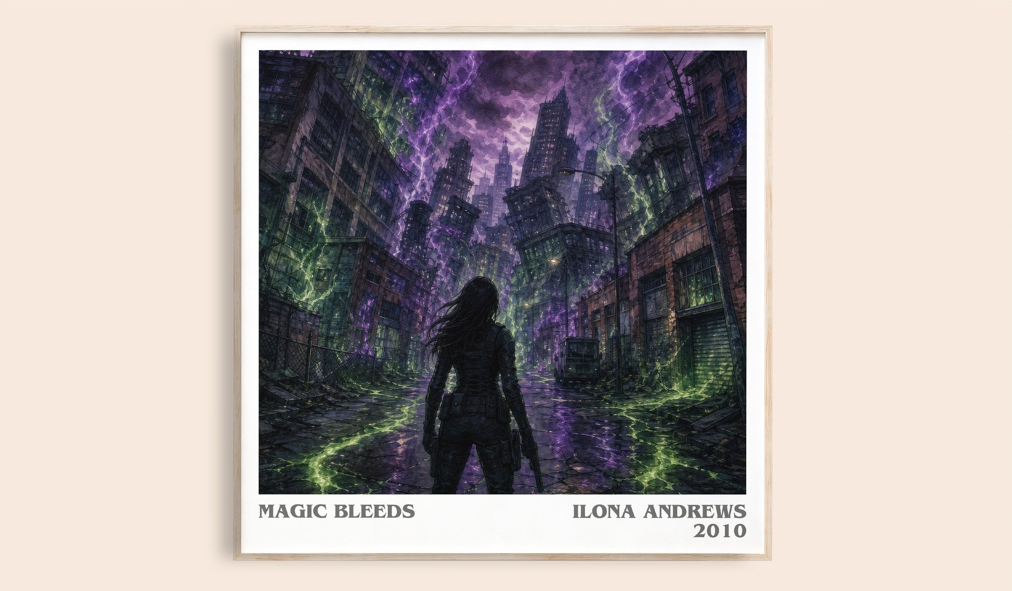 Magic Bleeds Literary Art Print by Ilona Andrews