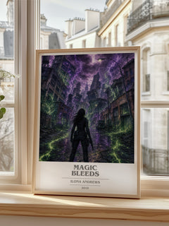 Magic Bleeds book cover poster colour and style options – Ilona Andrews book art