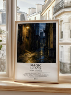 Magic Slays bookish poster colour and style options – Ilona Andrews book art