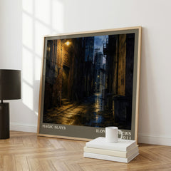 Magic Slays literary print framed by window – literary home decor
