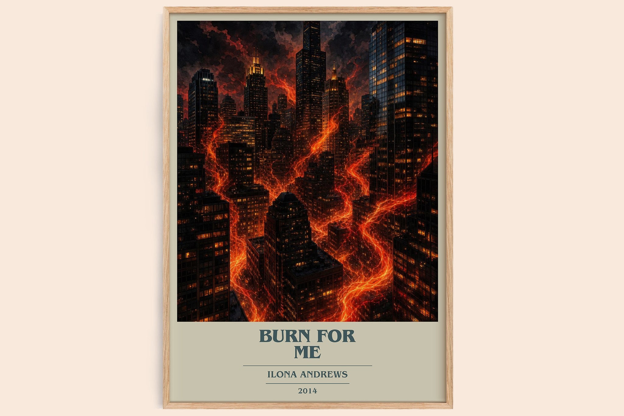 Burn for Me Book Cover Poster by Ilona Andrews