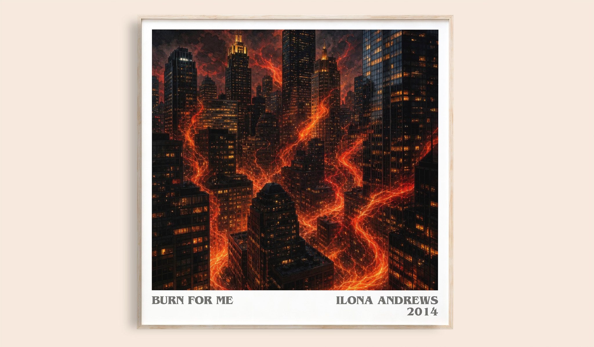 Burn for Me Literary Art Print by Ilona Andrews