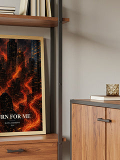 Burn for Me book watercolour illustration paper finish options – matte satin gloss