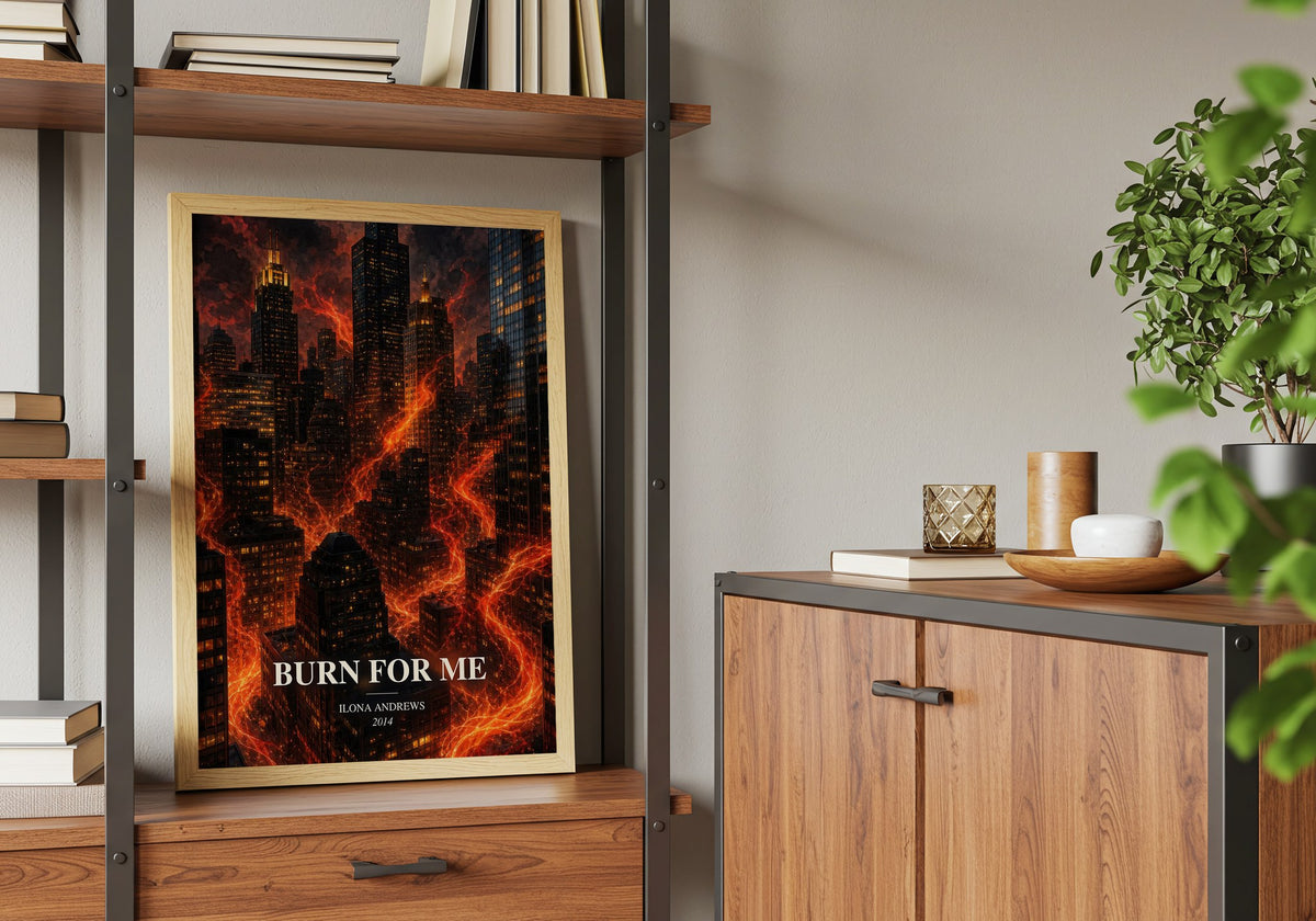 Burn for Me book watercolour illustration paper finish options – matte satin gloss