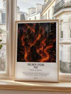 Burn for Me bookish poster colour and style options – Ilona Andrews book art