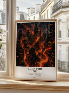 Burn for Me book cover poster colour and style options – Ilona Andrews book art
