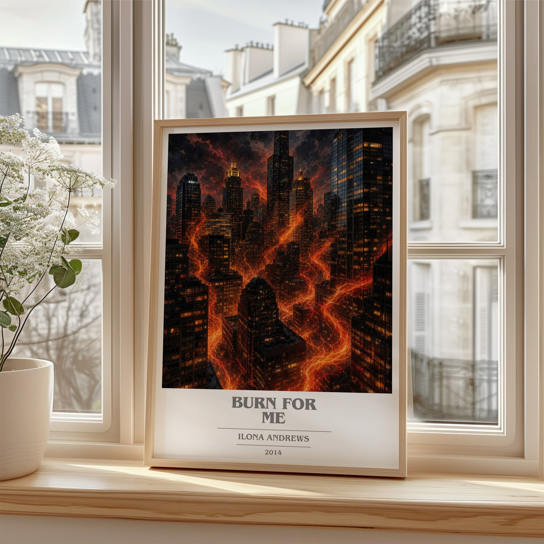 Burn for Me book cover poster colour and style options – Ilona Andrews book art