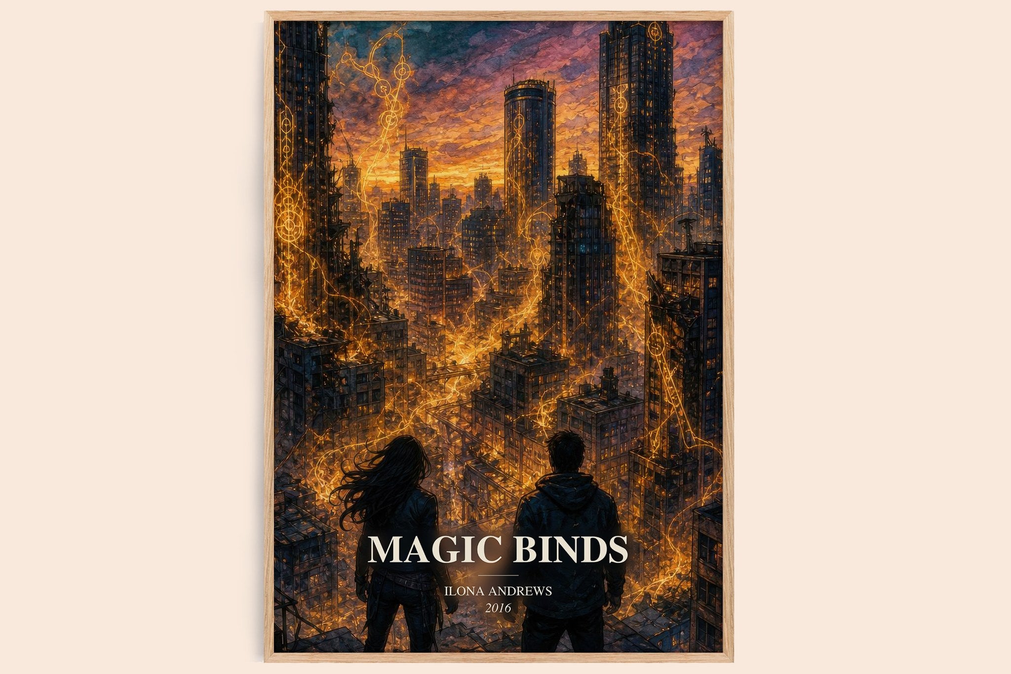 Magic Binds Book Watercolour Illustration by Ilona Andrews