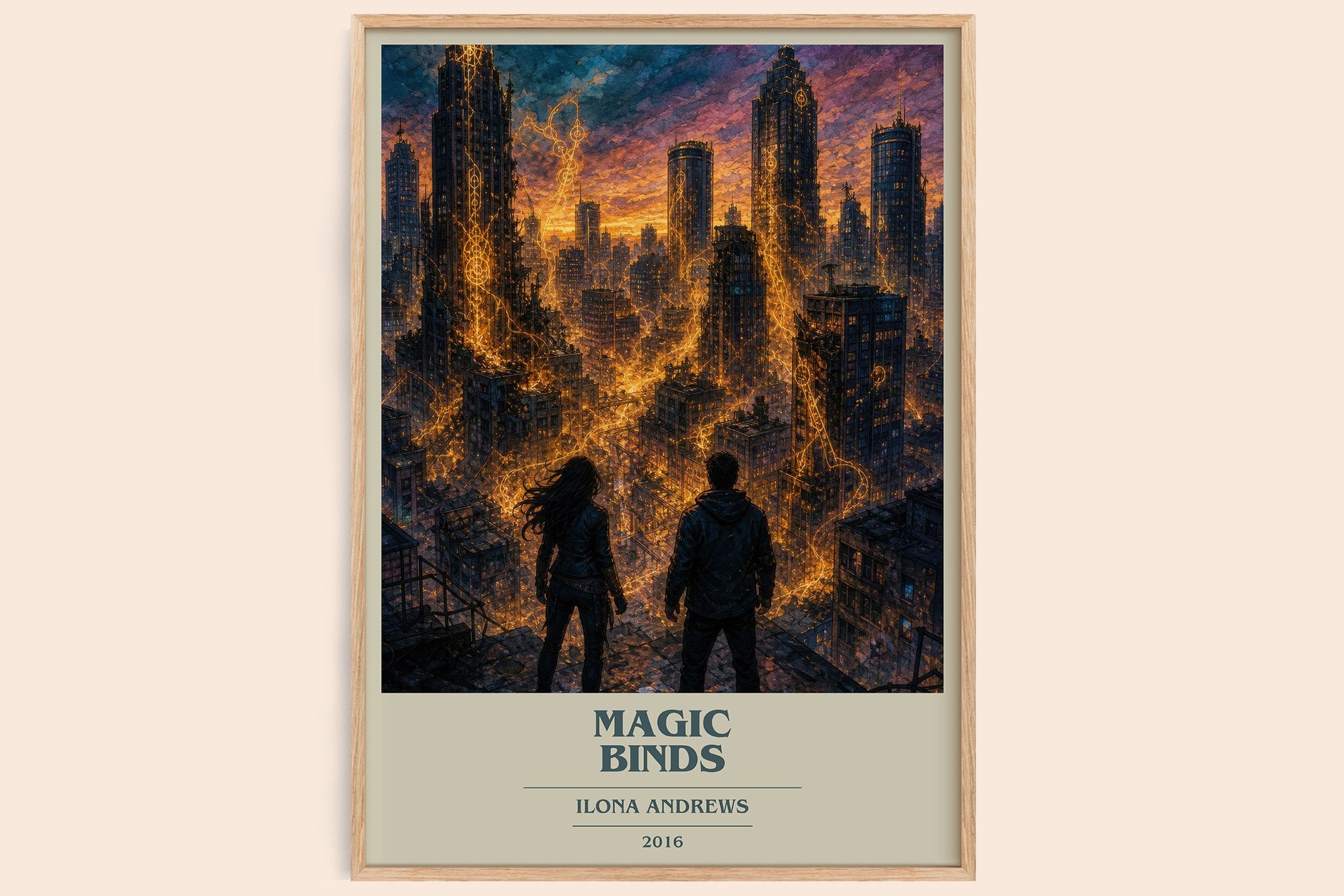 Magic Binds Book Cover Poster by Ilona Andrews