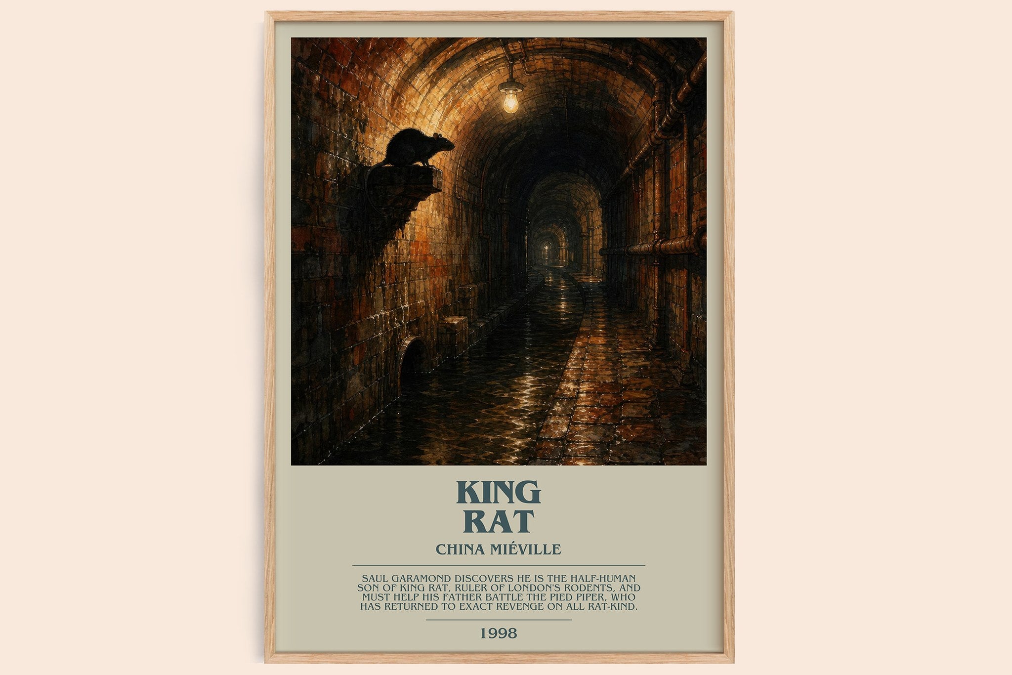King Rat Bookish Wall Art by China Miéville