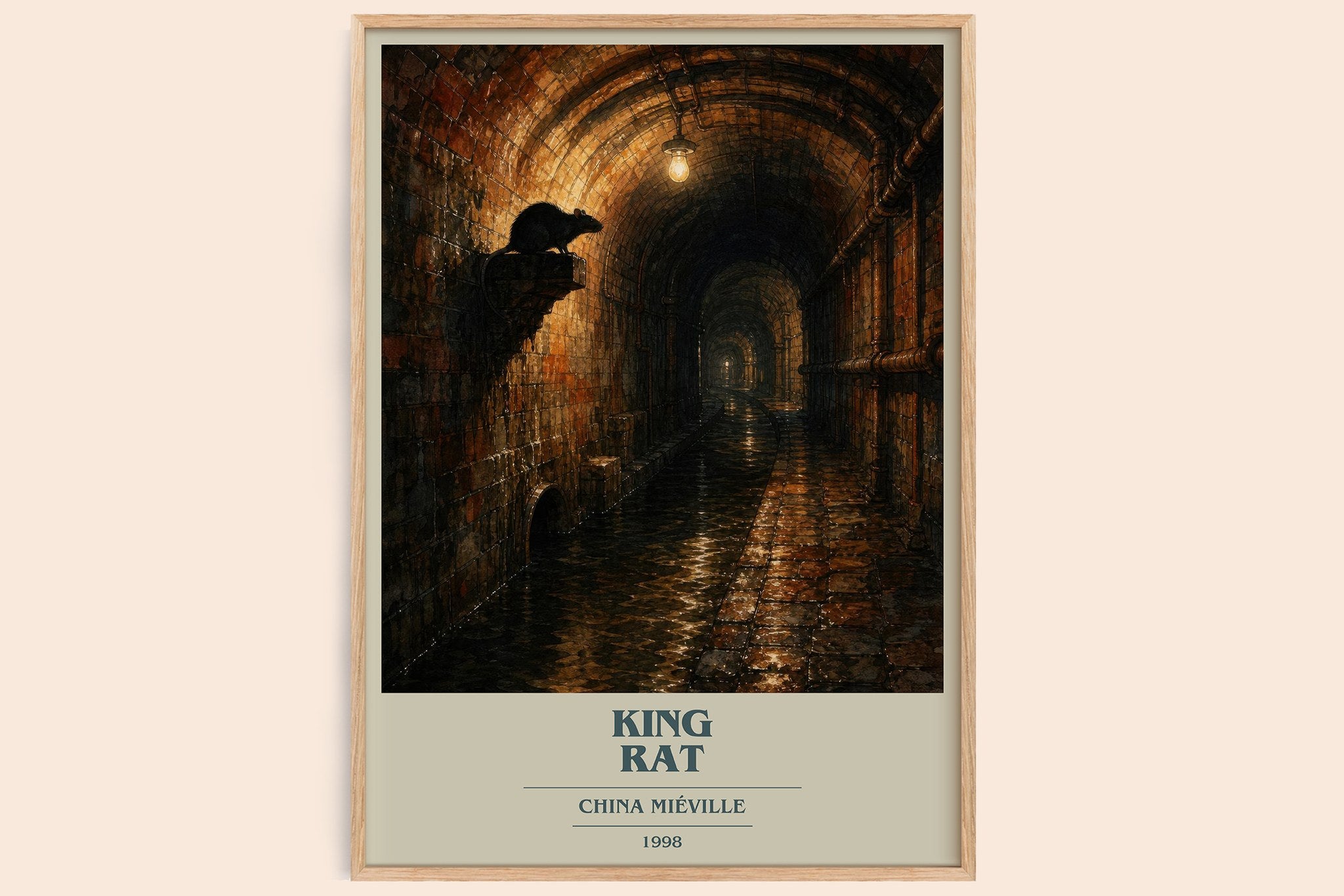 King Rat Book Cover Poster by China Miéville
