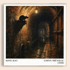 King Rat literary book poster by China Miéville – framed literary art print