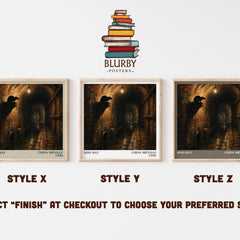 King Rat literary print in frame leaning in hallway – fantasy wall art