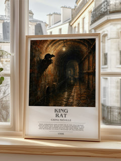 King Rat bookish poster colour and style options – China Miéville book art