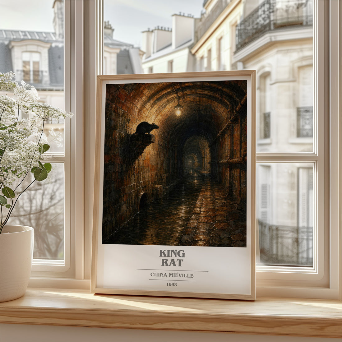 King Rat book cover poster colour and style options – China Miéville book art