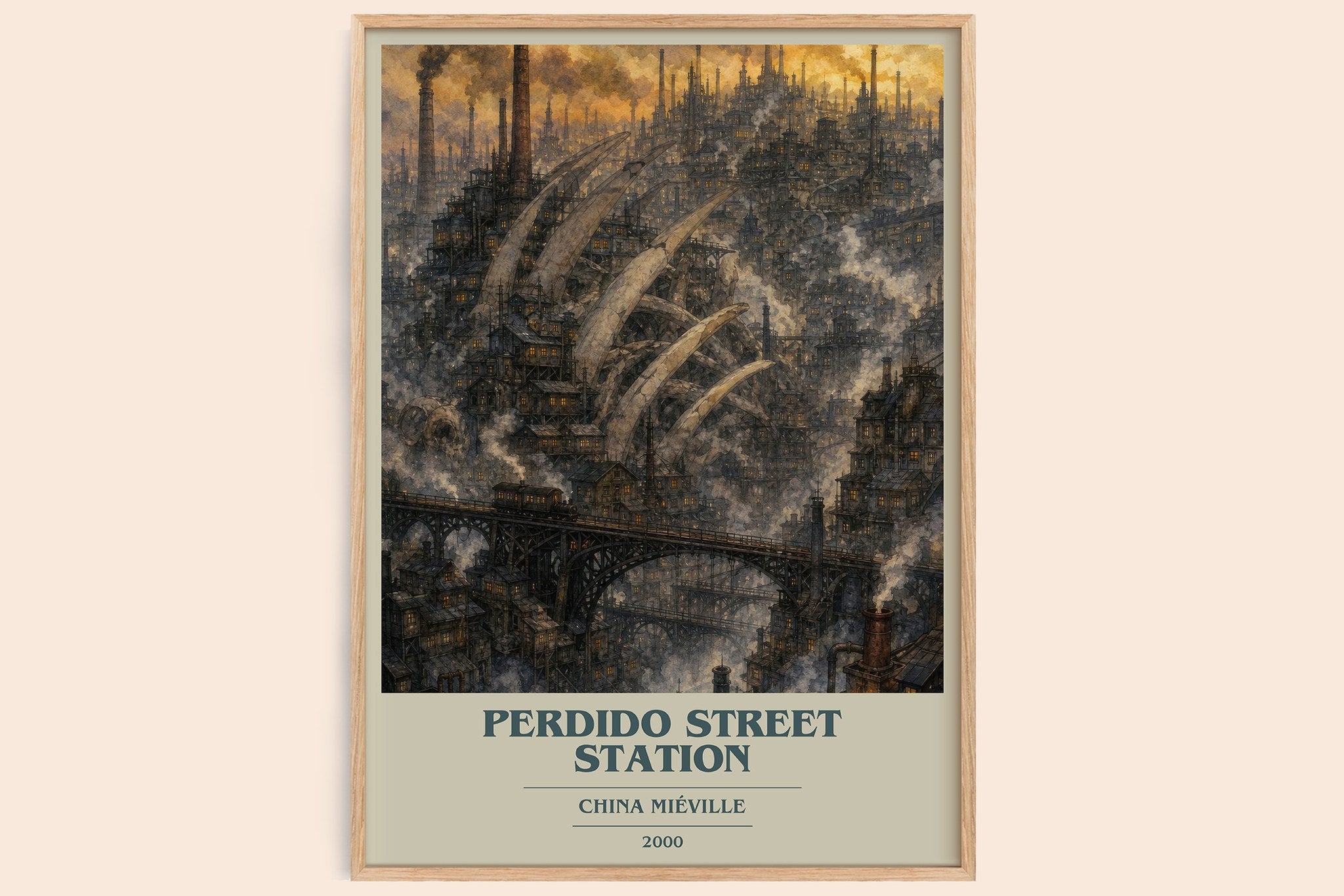 Perdido Street Station Book Cover Poster by China Miéville