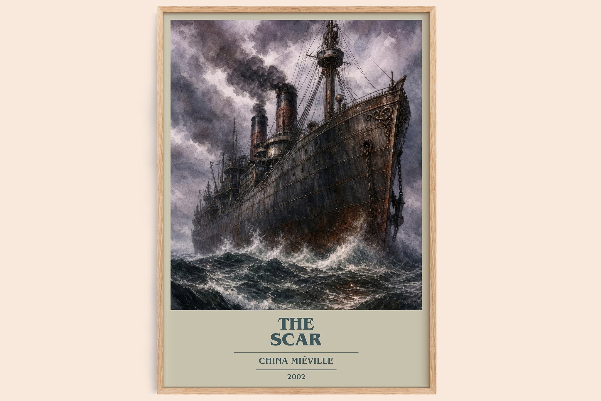 The Scar Book Cover Poster by China Miéville