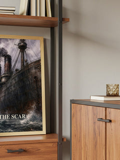 The Scar book watercolour illustration paper finish options – matte satin gloss