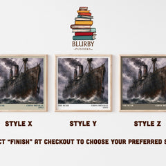 The Scar literary print in frame leaning in hallway – fantasy wall art