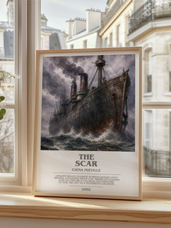The Scar bookish poster colour and style options – China Miéville book art