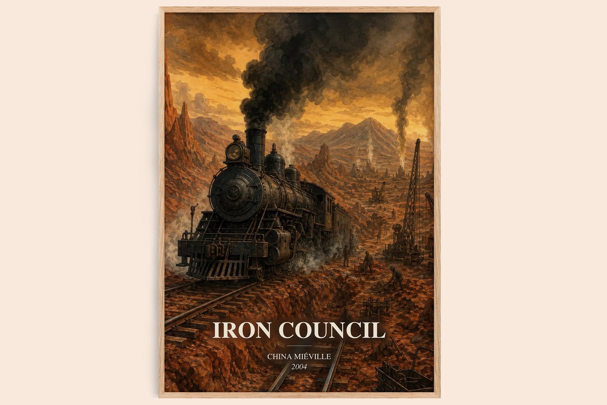 Iron Council Book Watercolour Illustration by China Miéville