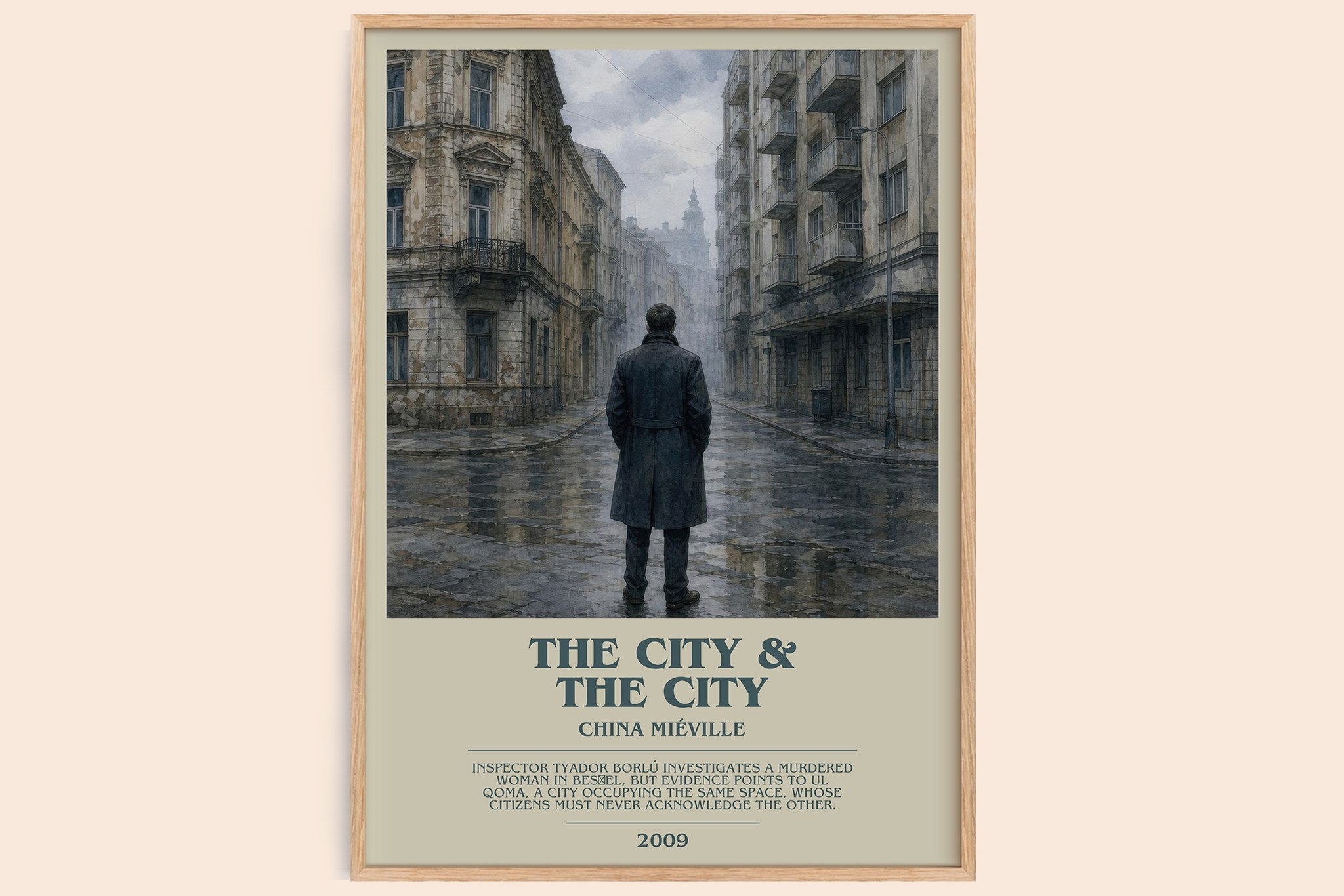 The City & the City Bookish Wall Art by China Miéville