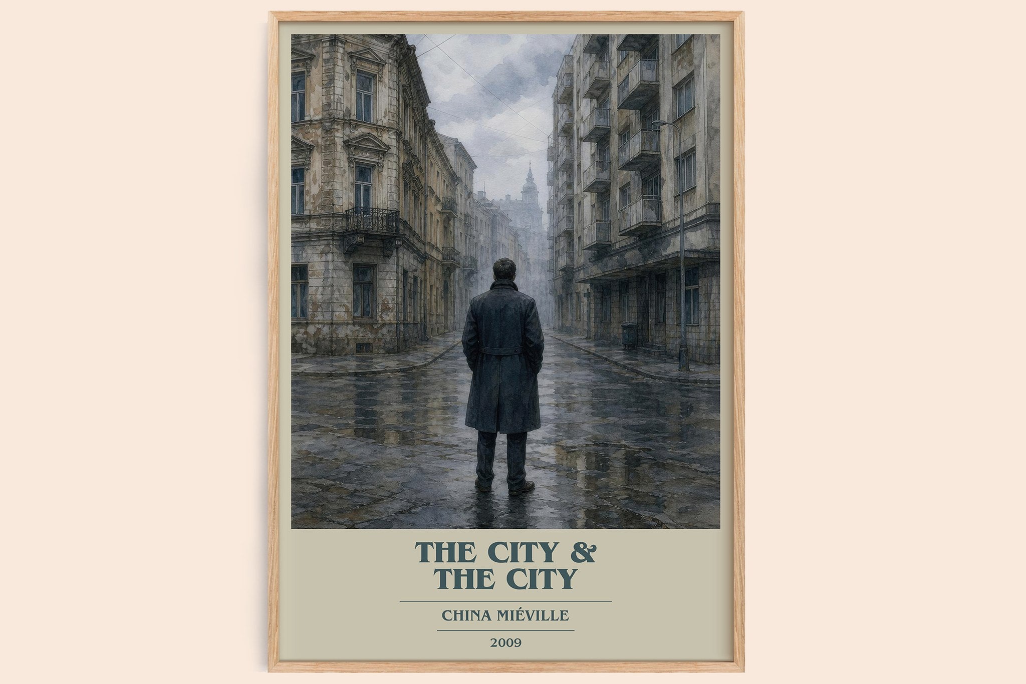 The City & the City Book Cover Poster by China Miéville
