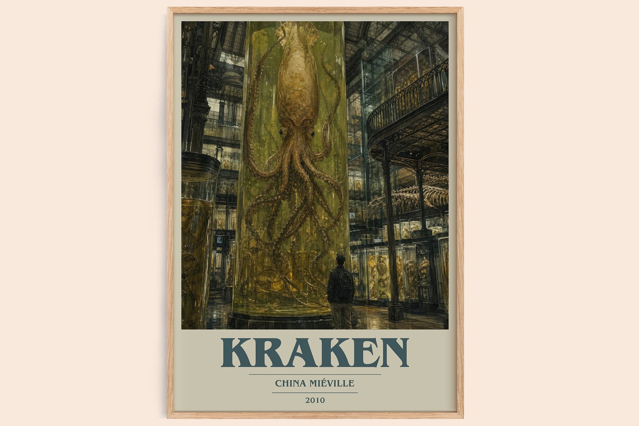 Kraken Book Cover Poster by China Miéville