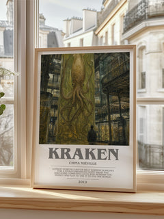 Kraken bookish poster colour and style options – China Miéville book art