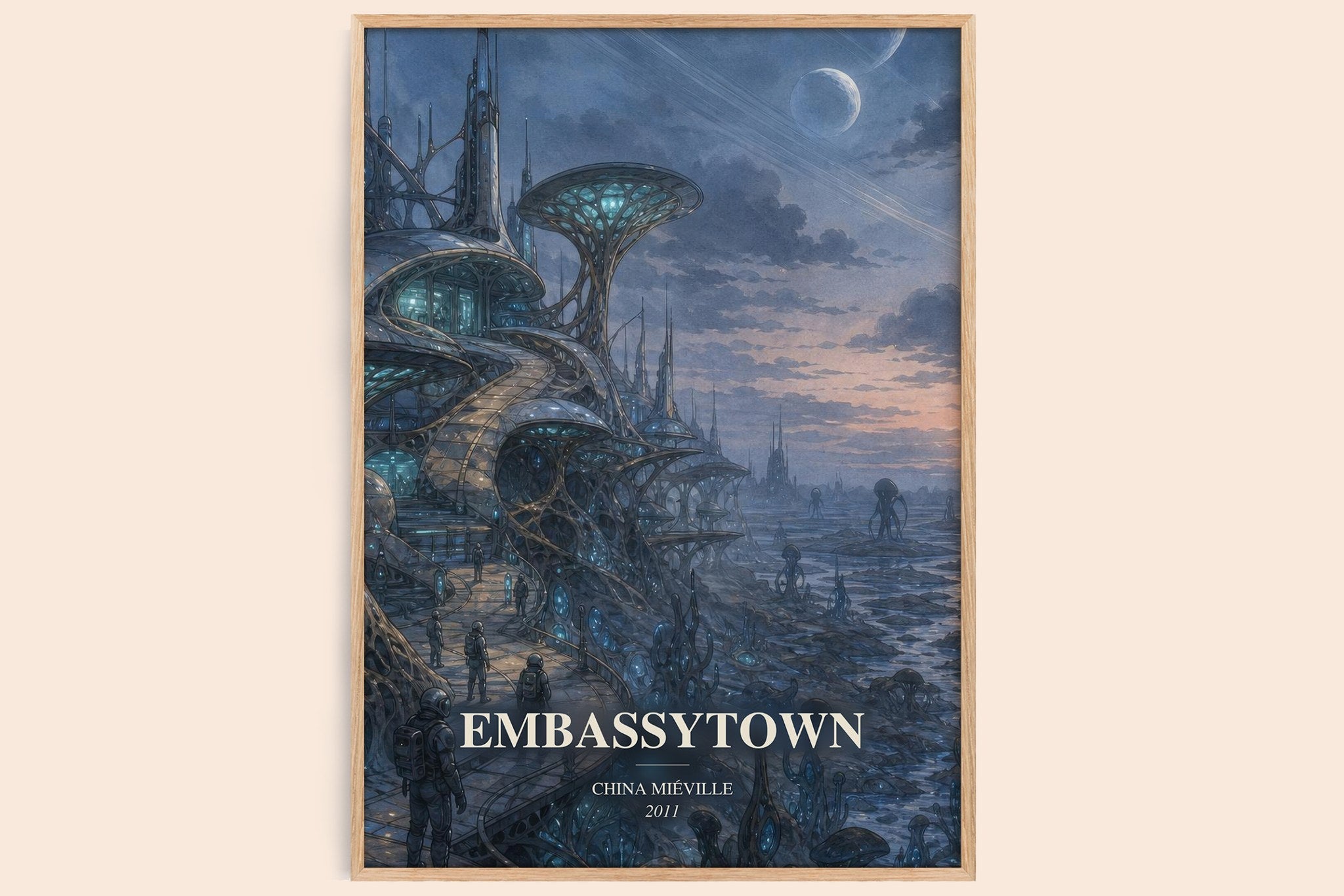 Embassytown Book Watercolour Illustration by China Miéville