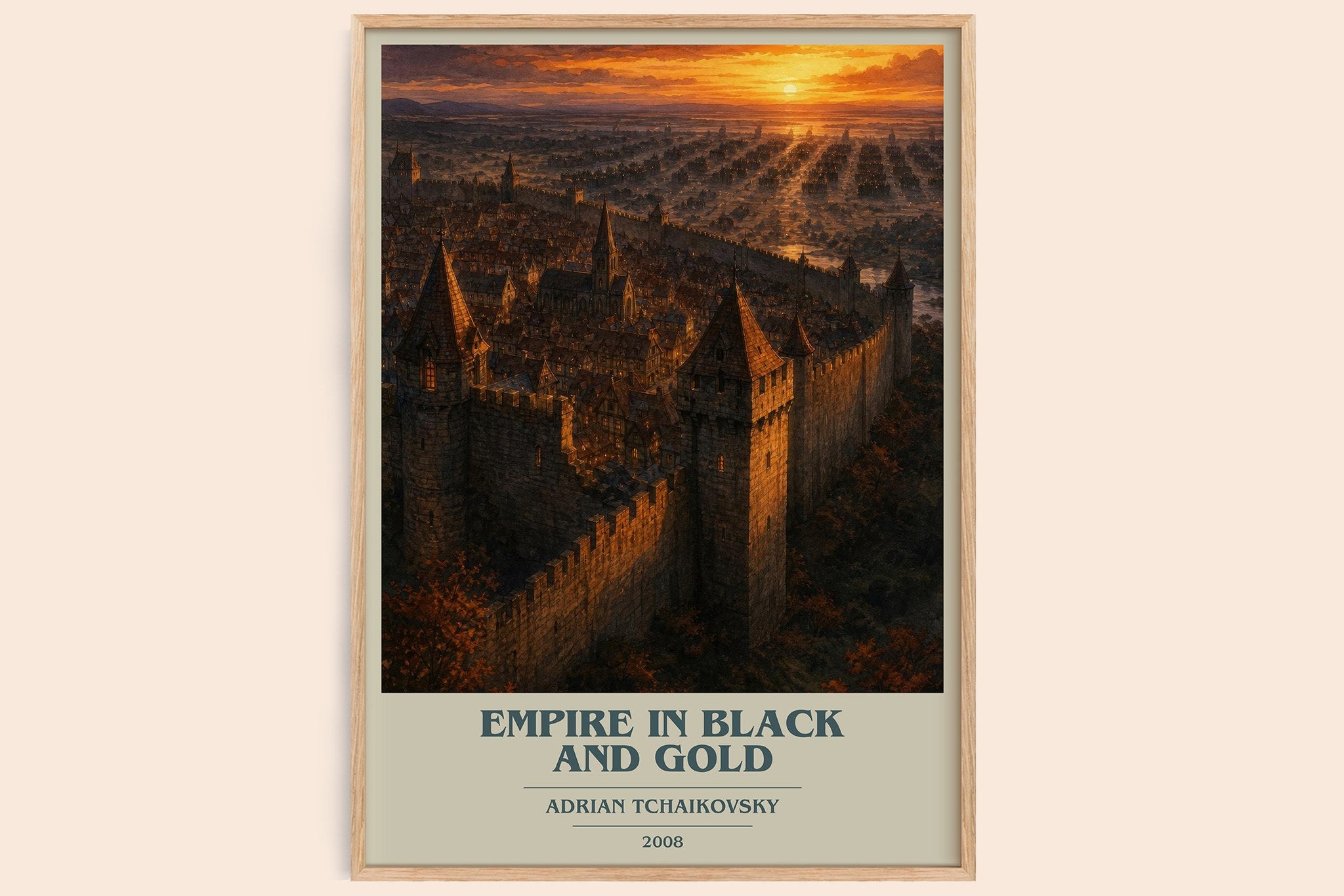 Empire in Black and Gold Book Cover Poster by Adrian Tchaikovsky