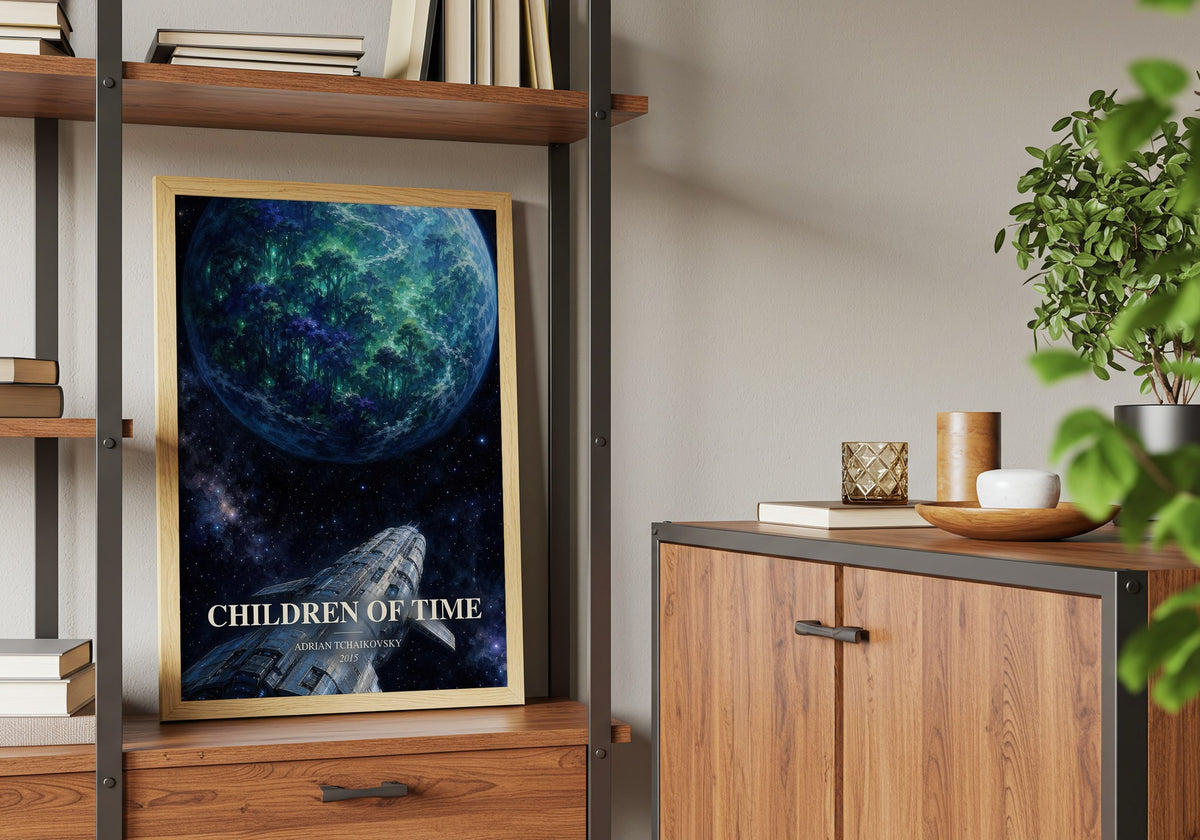 Children of Time book watercolour illustration paper finish options – matte satin gloss