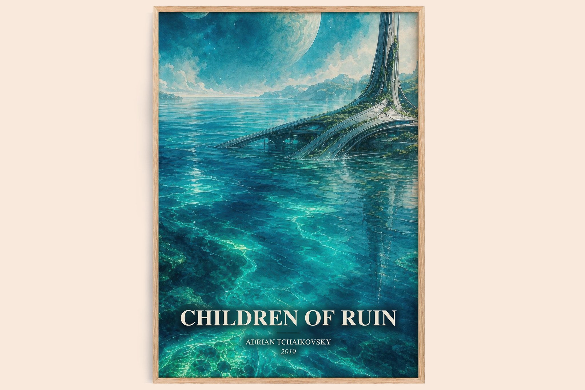Children of Ruin Book Watercolour Illustration by Adrian Tchaikovsky