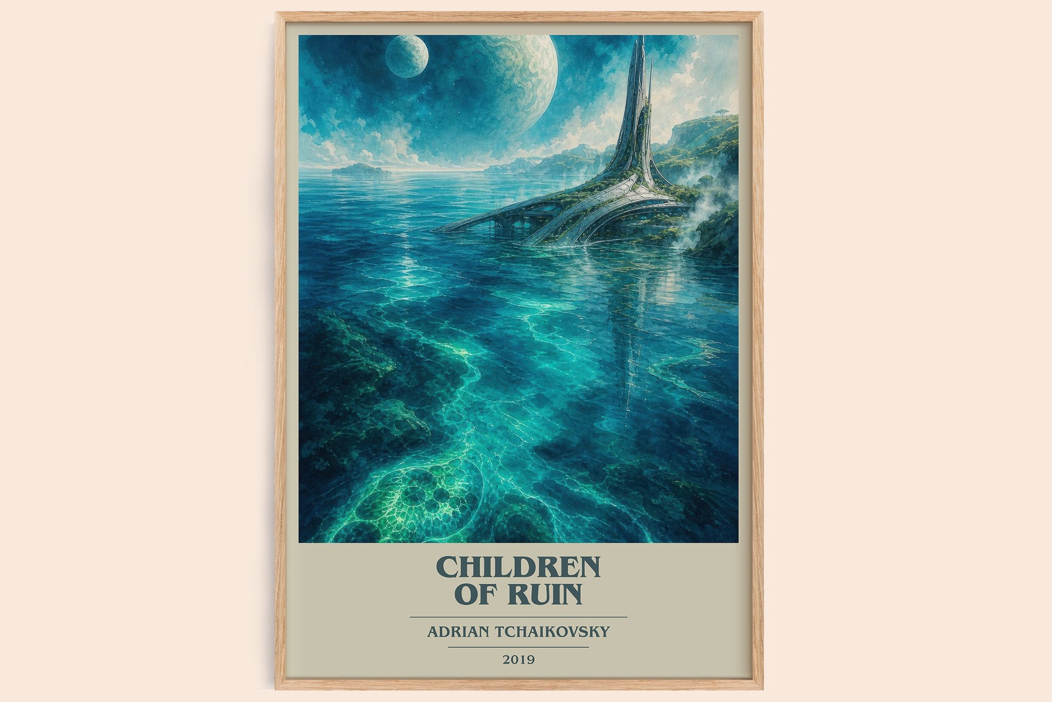 Children of Ruin Book Cover Poster by Adrian Tchaikovsky