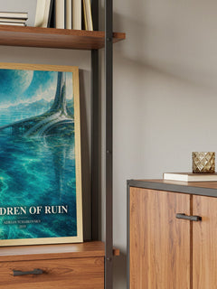 Children of Ruin book watercolour illustration paper finish options – matte satin gloss