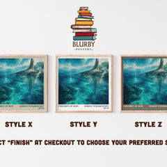 Children of Ruin literary print in frame leaning in hallway – sci fi wall art