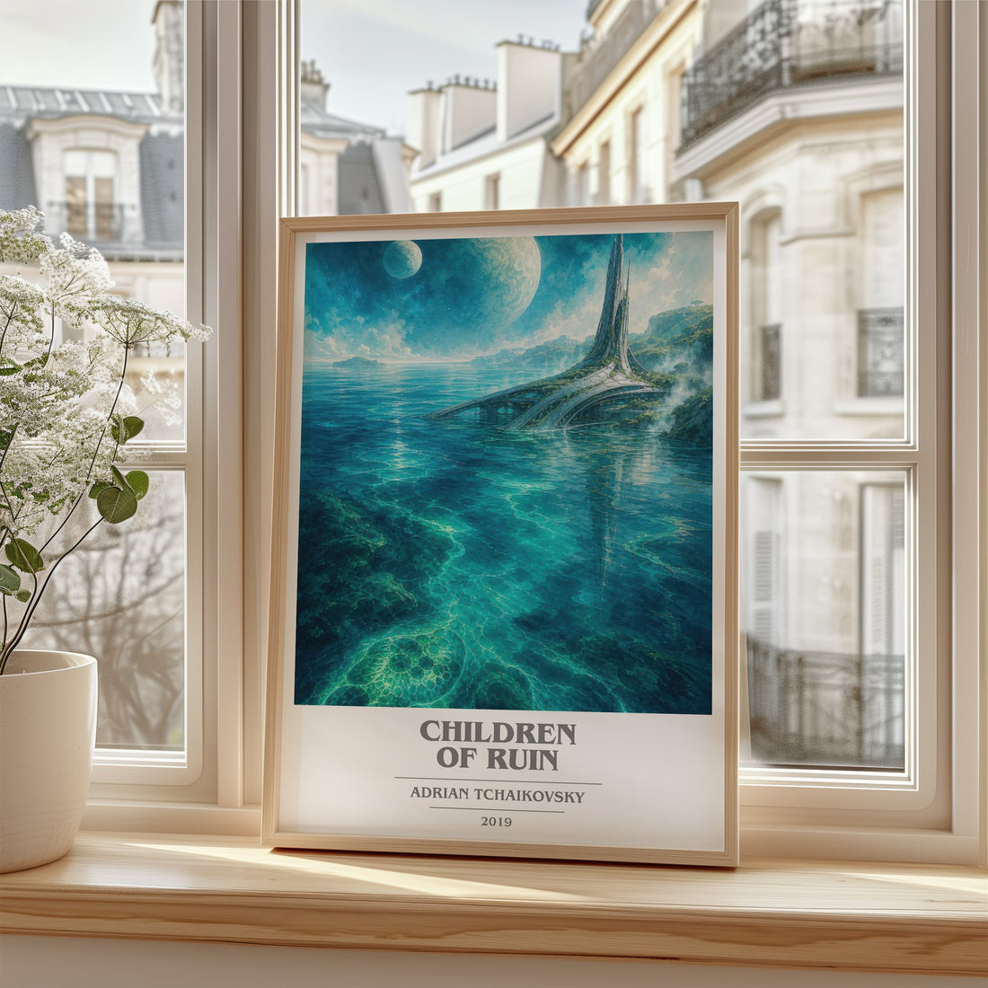 Children of Ruin book cover poster colour and style options – Adrian Tchaikovsky book art