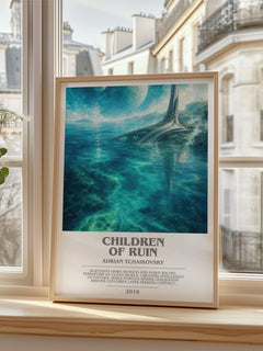 Children of Ruin bookish poster colour and style options – Adrian Tchaikovsky book art