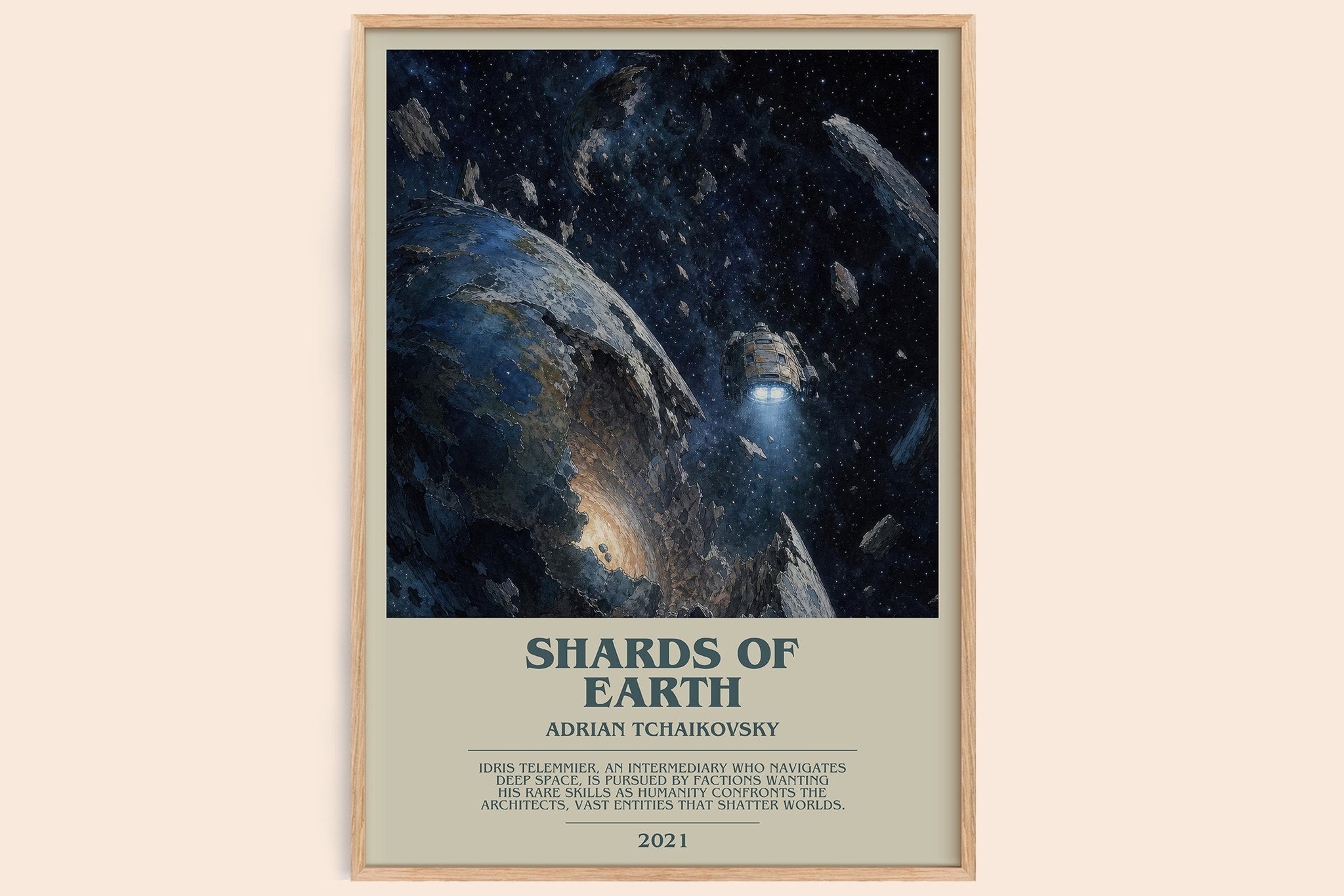 Shards of Earth Bookish Wall Art by Adrian Tchaikovsky