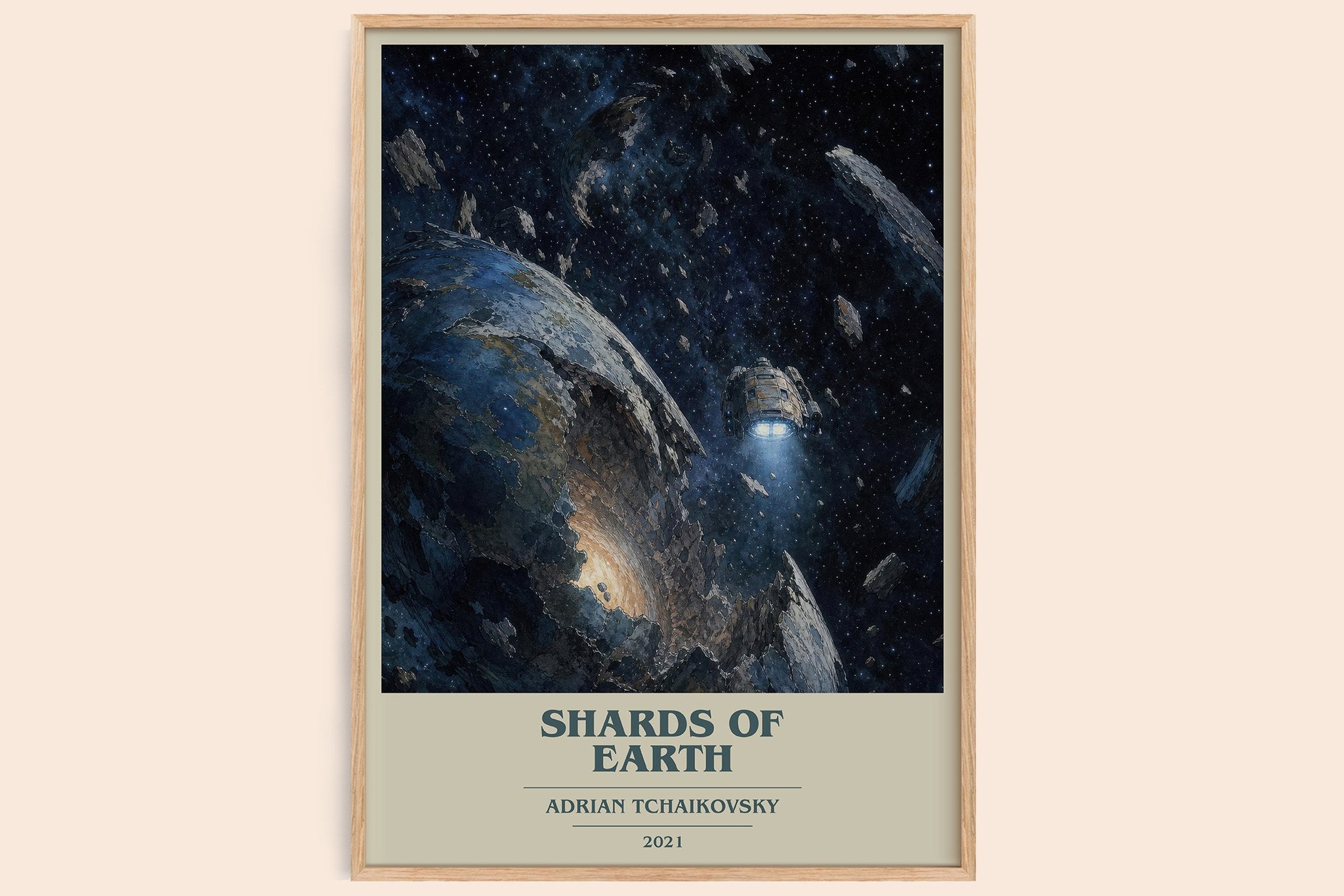 Shards of Earth Book Cover Poster by Adrian Tchaikovsky