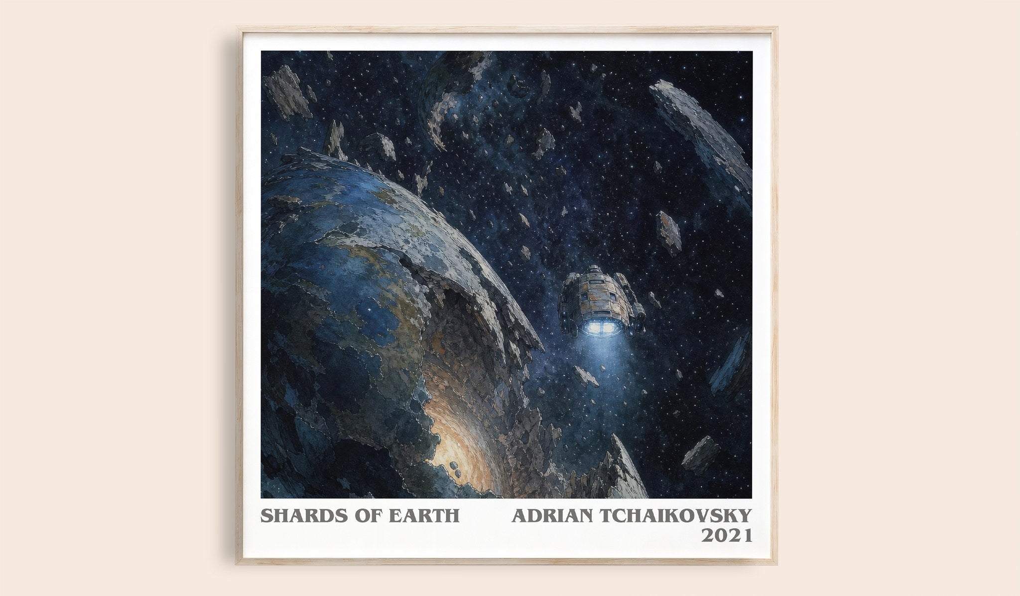 Shards of Earth Literary Art Print by Adrian Tchaikovsky