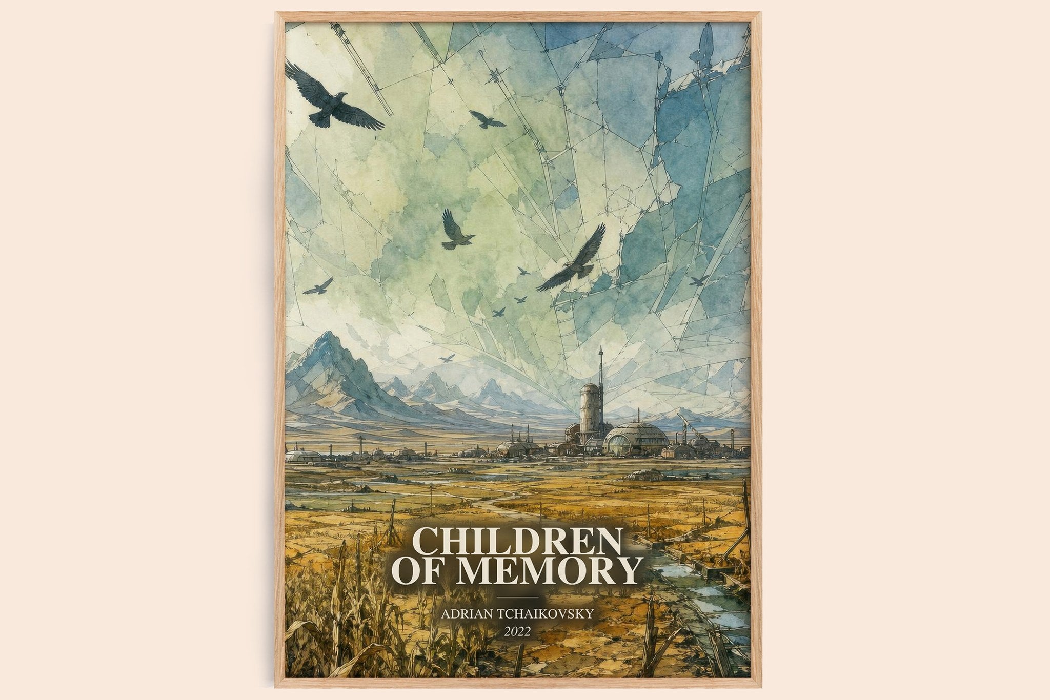 Children of Memory Book Watercolour Illustration by Adrian Tchaikovsky
